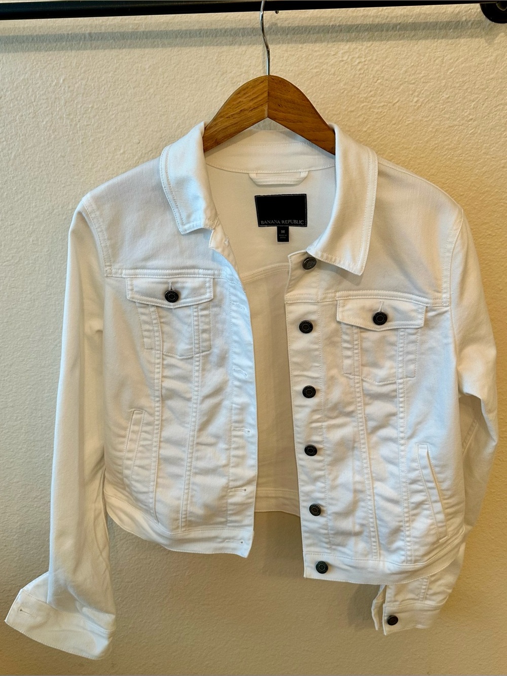 Banana Republic White Denim Jean Jacket